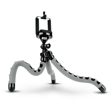 Flexible Action Cam Tripod with 360-Degree Articulating Ball Head , Bendable Wrapping Legs and Quick-Release Plate by USA Gear - Works with GoPro , Sony , Vivitar & More Camcorders