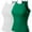 2PACK - White/KellyGreen, variant on Made by Olivia Women's 2-Pack Basic High Halter Neck Sleeveless Ribbed Racerback Tank Top