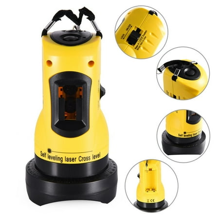 

Laser Level 360 Degrees Rotary Slash Functional Self-leveling Hight Adjustable DIY Economic 2 (1V 1H) Cross Lines Laser Level