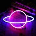 thumbnail image 1 of Neon Light Planet Neon Signs Planet Neon Lights Colourful Neon Light Signs for Bedroom Walls Neon for Children LED Neon Signs Battery/USB Neon Light Signs for Party, 1 of 8
