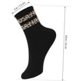 thumbnail image 4 of 6 pares Calcetines Estampado Leopardo Suaves y Transpirables Diseño Casual y Deportivo para Mujer y Hombre Comodidad Día, 4 of 5