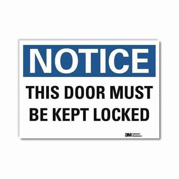 Lyle Notice Sign,10x14in,Reflective Sheeting U5-1553-RD_14X10