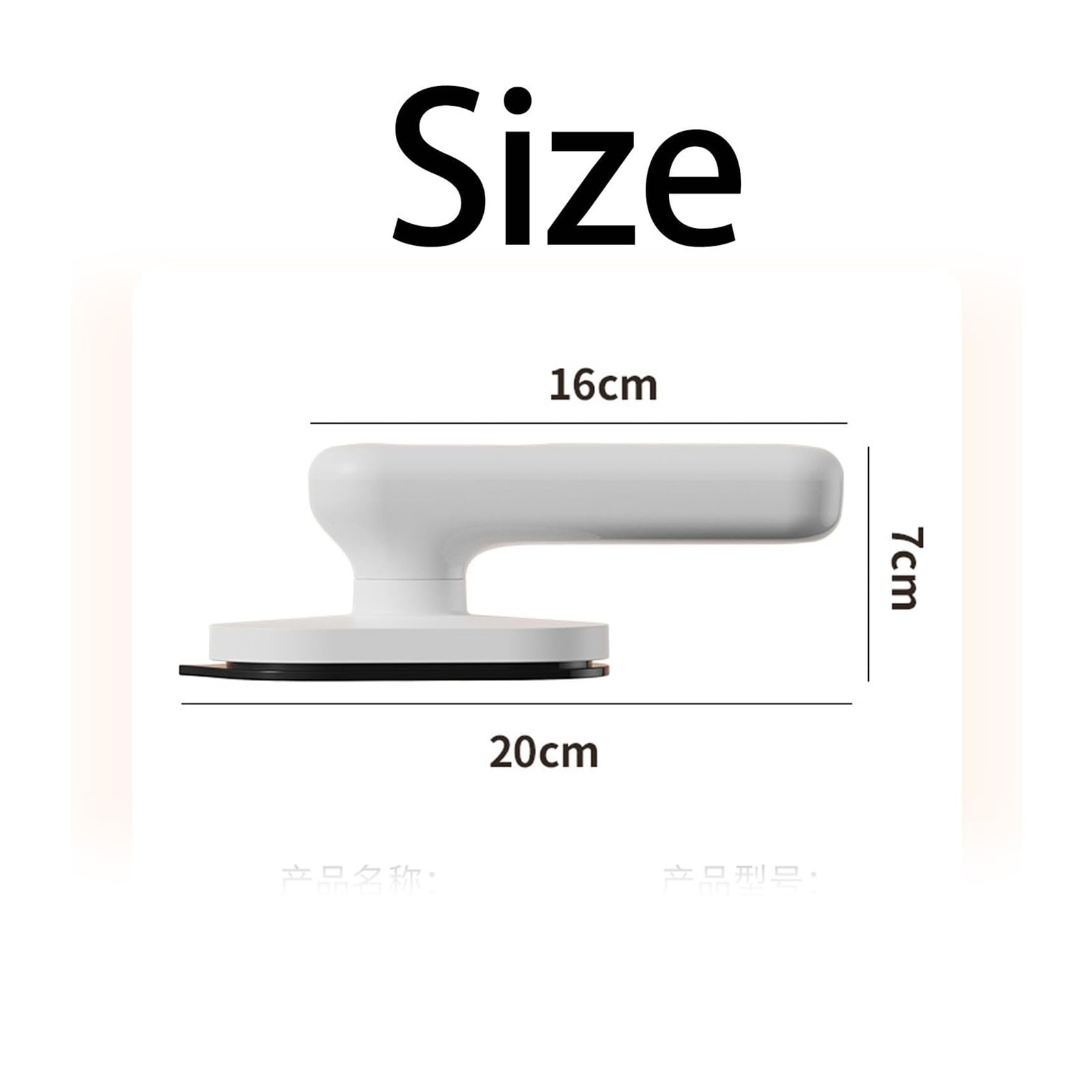 Cordless Mini iron - USB charging, 90° rotatable 30 Second Heat Up Time Suitable for ironing clothes (White)