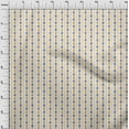 thumbnail image 3 of oneOone Tissu Popeline Sergé Coton Bio Rayé & Géométrique Ikat Imprimé au Mètre 42 Pouces de Large, 3 of 4