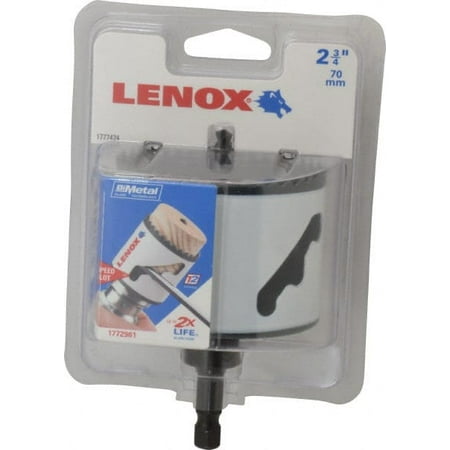 

Lenox 2-3/4 Diam 1-1/2 Cutting Depth Hole Saw Bi-Metal Saw Toothed Edge