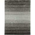 thumbnail image 3 of Luxe Weavers Geometric Gray 8x10 Shag Area Rug Plush Striped Bedroom Carpet, 3 of 8