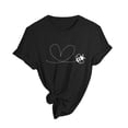 thumbnail image 5 of Womens T Shirts Spring Summer Bees Printed Short Sleeve Crew Neck T Shirt Womens Tees Black L, 5 of 5