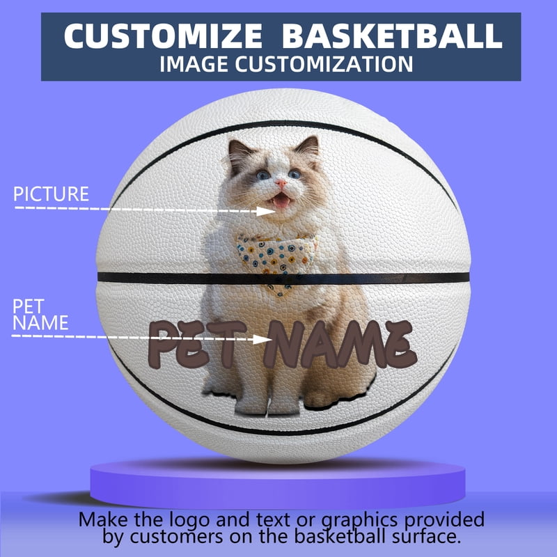 Customized Clothes Custom Logos Soft Leather Standard Size 7/6/5 Boys Girls In&Outdoor Wear-Resistant Game Training Basketball