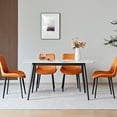 thumbnail image 2 of Large Rectangular Table with Strong Metal Base Modern Stone Dining Table For Kitchen 1.6m, 2 of 8