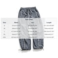 thumbnail image 2 of LEKWK Track Pants Men Wide Leg Side Stripe Stretch Athletic Pants Elastic Waist Drawstring Adjustable Cuffs Sports Trousers with Pockets Gym Daily Work Bottoms, 2 of 4