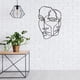 thumbnail image 4 of Arte de pared de línea abstracta, caras simples, arte de pared de Metal, arte minimalista, arte geométrico para decoración de sala de estar, 4 of 7