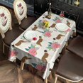thumbnail image 2 of Saint Bernard Dog Breed and Flower Floral Rectangle Tablecloth 60"x102",Waterproof Polyester Rectangle Table Cloth, Wipeable Spillproof Polyester Tablecloth for Dining, Camping, Indoor and Outdoor, 2 of 6