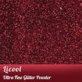 thumbnail image 2 of Glitter LICOOL Glitter Valentine Red, 100 g/30 ml, para decoración de uñas, 2 of 6