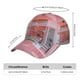 thumbnail image 2 of Fotbe Pastel Pink Beach Cafe Gorro Clásico de Béisbol, Gorra Ajustable con Broche Snapback, Gorro de Exterior de Algodón Suave, 2 of 6