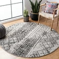 thumbnail image 2 of SAFAVIEH Adirondack Montague Geometric Area Rug, Silver/Black, 6' x 6' Round, 2 of 8