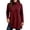 #Wine 1, variant on Vynhevius Women Plus Size Tunic Top Solid Turtleneck Long Sleeve Side Slit Casual Loose Blouse