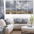 thumbnail image 1 of Sky and Stones under Dark Clouds - Landscape Artwork Canvas, 1 of 3