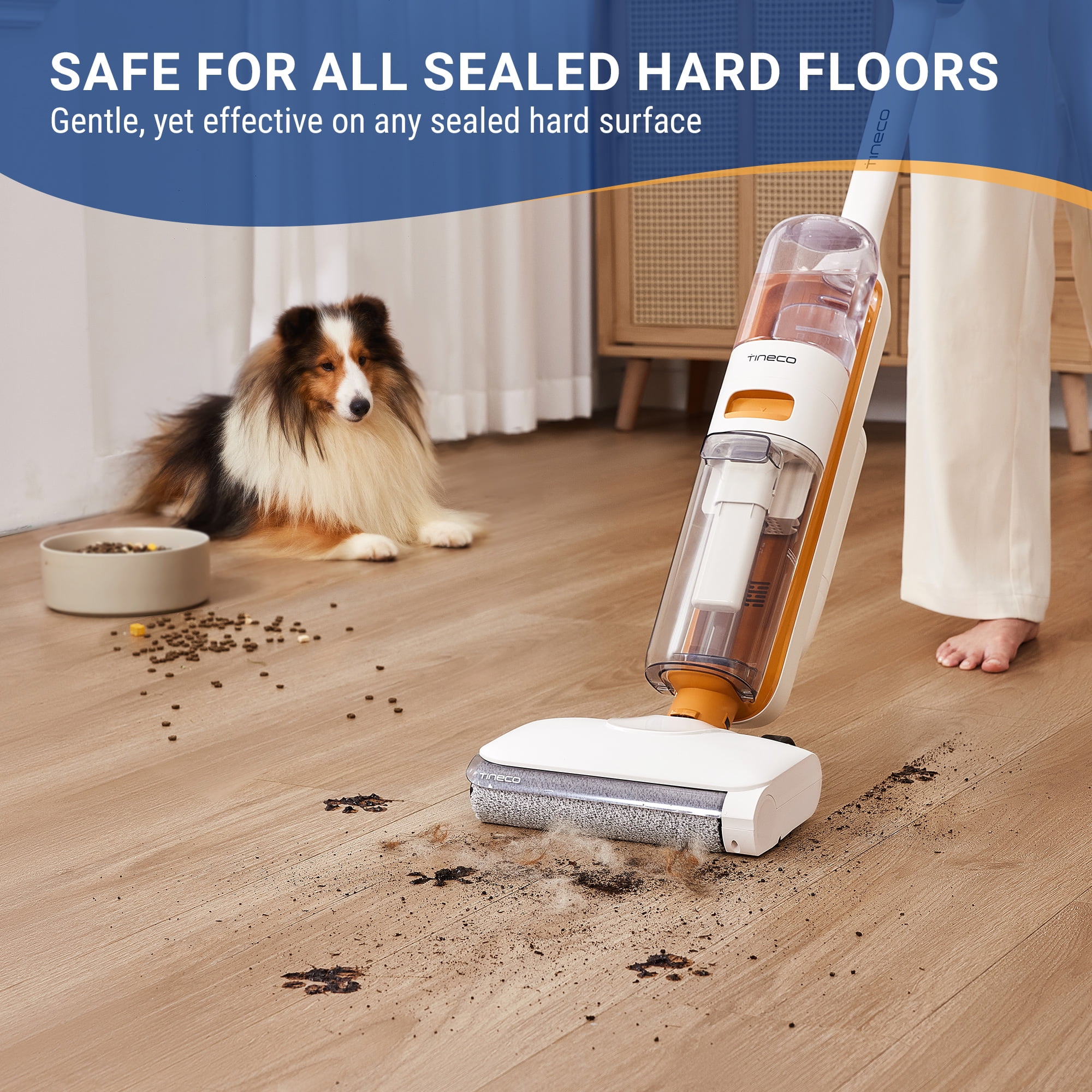 Tineco GO MAX Cordless Wet Dry Vacuum & Mop, 2-in-1 Self-Cleaning Floor Washer for Hardwood and Sealed Hard Floors