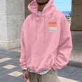 thumbnail image 1 of MHFRRA Sudaderas Casuales para Hombre para Uso Diario, Sudaderas Estampadas de Corte Relajado para Otoño E Invierno, Fáciles de Cuidar, Elegantes y Cómodas Rosa, 1 of 4