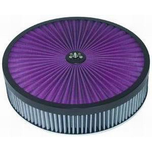 Black 14X3 Super Flow Air Cleaner Kit