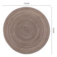thumbnail image 3 of Unique Bargains Farmhouse Placemats Set of 6 Woven Placemats Coffee, 3 of 6