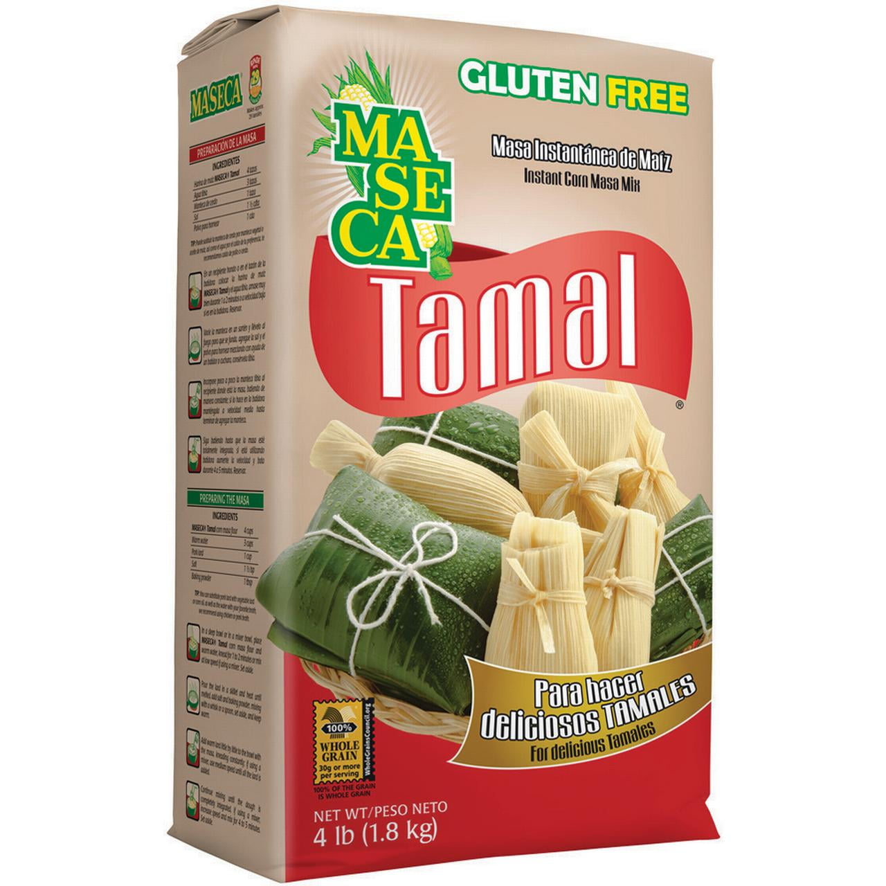 Maseca Tamal Mezcla de Masa de Maíz Instantánea sin Gluten 4.4 lb