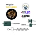 thumbnail image 5 of Serie de Luces La Merced  Led Cálida 300 Focos 8 Funciones 14 m Cable Verde Serie Decorativa, 5 of 5