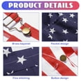 thumbnail image 5 of Forfamy American Flag Overalls Shorts for Men Women Patriotic Overalls Bib Jumpsuit, Adjustable Straps Coveralls with Pockets, Fourth of July, 5 of 9