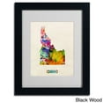 thumbnail image 2 of Trademark Fine Art 'Idaho Map' 16" x 20" Wood Frame Art (MT0348-W1620MF), 2 of 5