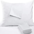 thumbnail image 1 of Protectores de almohada de lujo, 2 piezas, 50 x 70 cm, diseño inspirado en la alta densidad de hilos, fundas de almohada impermeables y transpirables (blanco), 1 of 5