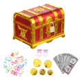 thumbnail image 4 of 1 Set Retro Plastic Pirate Treasure Boxes Kids Small Plastic Treasure Chest Toy, 4 of 6