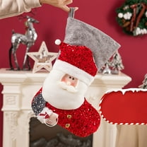 Personalized Christmas Stockings Set of 4 - Luxury Velvet with Gold Embroidery, Hidden Pocket & Faux Fur Cuff (18” Family Stockings)