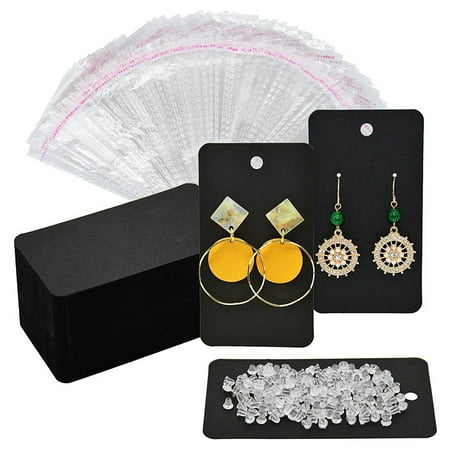 

TRINGKY 100PCS Earrings Cards for Display Stud Dangle Earring Holder Card for Selling