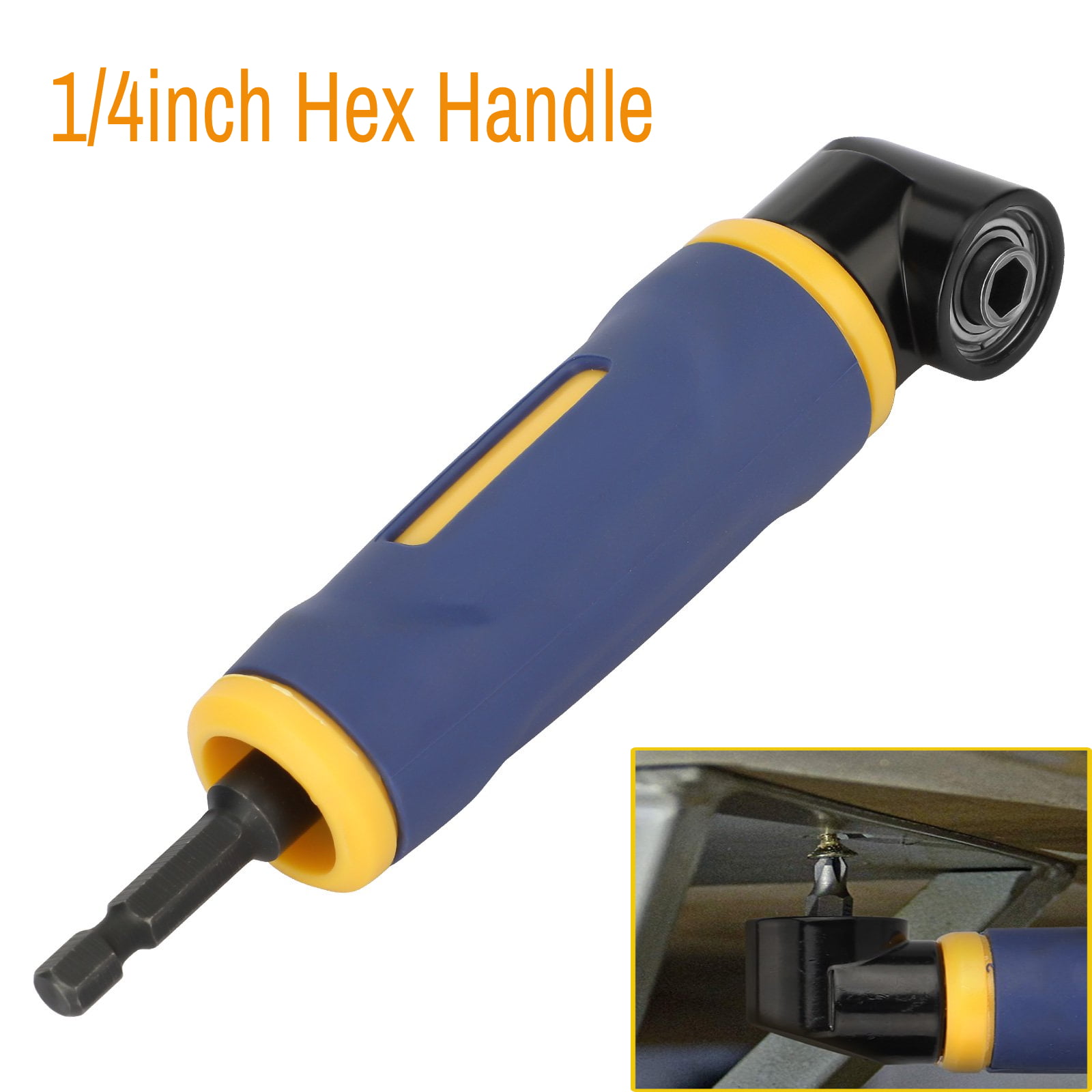 1/4 Hex Drill Bit Socket 90° Right Angle Extension Shank Handle Driver Holder UK