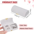 thumbnail image 2 of Caja de joyería de viaje pequeña Uxcell, caja para anillos, organizador de almacenamiento portátil para joyas para anillos, collares, aretes, regalo para mujeres y niñas con caja de regalo, gris, 2 of 7