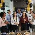 thumbnail image 5 of PMU New Year's Eve Party Supplies 2026 Gold Legend Illusion Party Kit Assortment for 25 persons - New Year's Eve Decorations Supplies, Outfits for Adults, Men and Women (25/psn) Pkg/1, 5 of 7