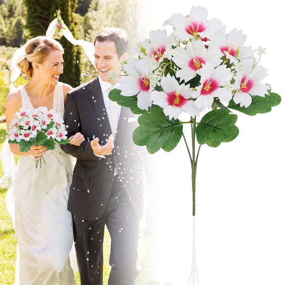 Clearance Under $3 Artificial Morning Glory Bouquet Artificial Morning Glory Bouquet For Living Room Vase Filler,Plastic Pink (1Pc)