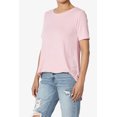 thumbnail image 3 of TheMogan Women's PLUS Basic Crew Neck Round Hem Short Sleeve Draped Jersey Tee, 3 of 6