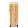 thumbnail image 6 of Baxton Studio Rossin Modern and Contemporary Oak Brown Finished Wood 2-Door Entryway Shoe Storage Cabinet, 6 of 11