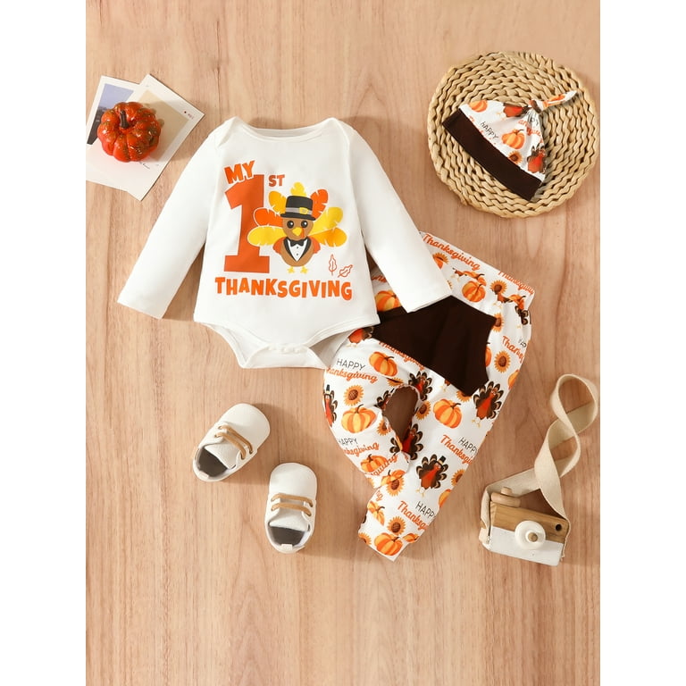 Thanksgiving outfit for newborn on sale girl