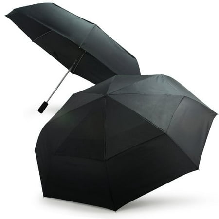 High quality Automatic Double-canopy Wind-proof Golf Rain Umbrella by