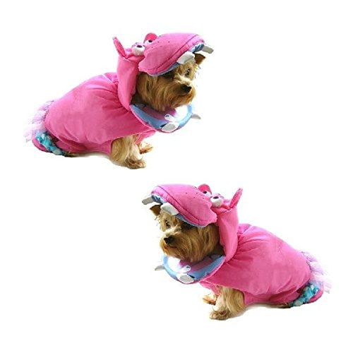 Dog Costume PINK HIPPOPOTAMUS Dress Dogs as Hippos Wild Zoo Animal(Size 2)