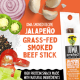 thumbnail image 2 of Jalapeño - Iowa Smoked Recipe, Sugar Free Beef Jerky, Grass Fed Beef Sticks. No Artificial Nitrates, Gluten, Soy, MSG, Dairy, or Nuts. Paleo, Whole30, & Keto Snack (12 Cnt), 2 of 9