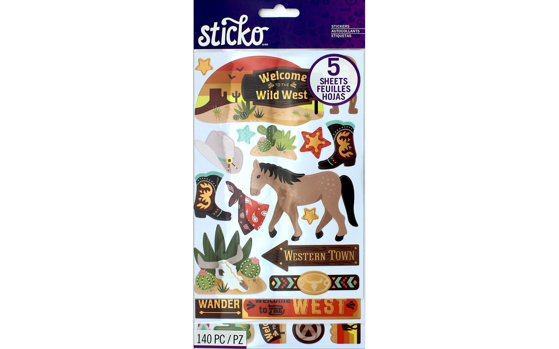 5260172 EK STICKO STICKER FLIP PACK WESTERN Walmart Canada