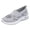 Grey, variant on Womens 3D Butterfly Ortho Slip on Walking Nursing Shoes with Arch Support Vintage Flower Embroidery Comfortable Plantar Fasciitis Recovery Driving Sneakers Green Size 9