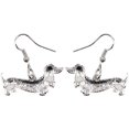 thumbnail image 5 of Pendientes de perro salchicha de dibujos animados de aleación de colores que gotean aceite (negro), colgante para mascota, joyería para perro, regalo encantador y encantador para mujeres y niñas, 5 of 5