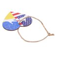 thumbnail image 3 of Adornos de madera Bandera Colgante Artesanía fina Collar de madera compuesta Colgante Respetuoso con el medio ambiente Joyería reutilizable ANGGREK  Otros, 3 of 8
