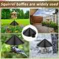 thumbnail image 3 of 18 inch Wrap Around Squirrel Baffle Proof Baffles Durable Plastic Bird Feeder Guard with Hook black hook style, 3 of 9
