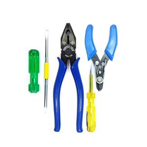 Ensemble d'outils personnels 4 Pcs 2 Dans 1 | Aspirateur combiné 8 Strip-teaseuse de fils d'inch 5 Inch , testeur de ligne Tripper , Vissez le conducteur , main Tool Acier Tool Ensemble - Accessoires