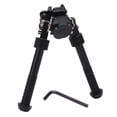 thumbnail image 1 of Adjustable Tilt V8 Bipod With 360 Rotation For Hunting - Black, 1 of 5